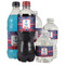 Buoy & Argyle Print Water Bottle Label - Multiple Bottle Sizes