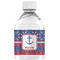 Buoy & Argyle Print Water Bottle Label - Single Front