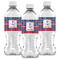 Buoy & Argyle Print Water Bottle Labels - Front View