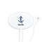 Buoy & Argyle Print Oval Plastic Stir Sticks (Personalized)
