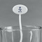 Buoy & Argyle Print White Plastic 7" Stir Stick - Oval - Main
