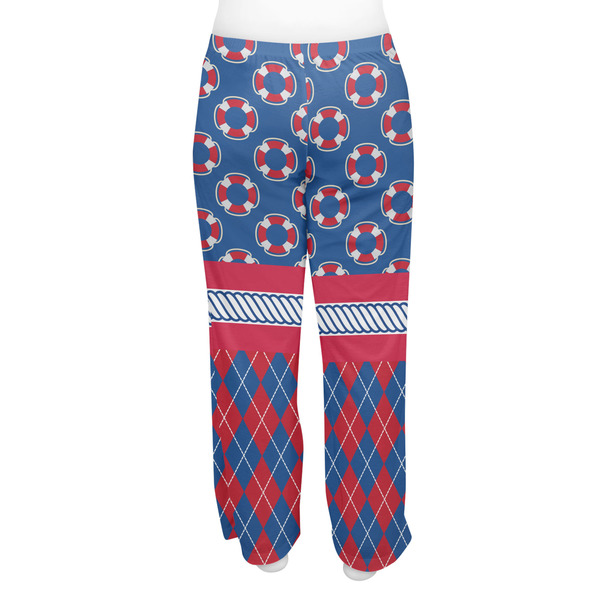 Buoy & Argyle Print Women's Pj on model - Back