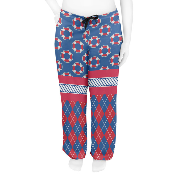 Buoy & Argyle Print Women's Pj on model - Front