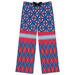 Buoy & Argyle Print Womens Pajama Pants - L