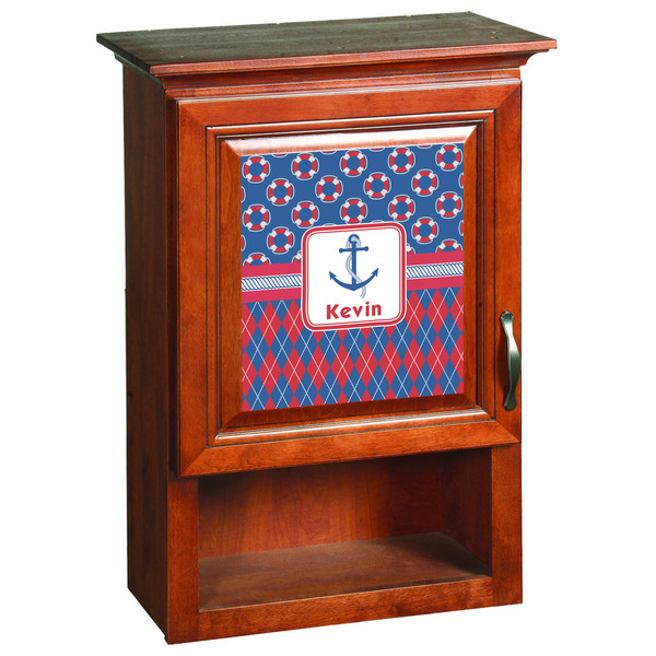Buoy & Argyle Print Wooden Cabinet Decal (Medium)