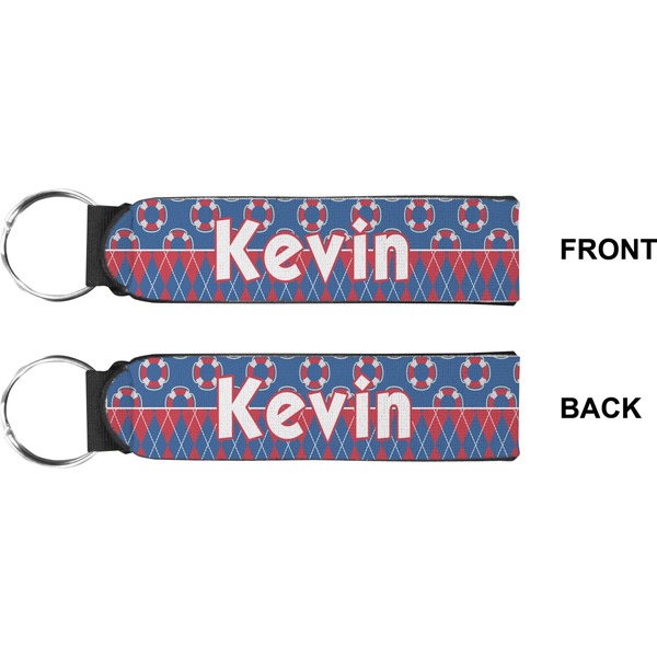 Buoy & Argyle Print Wristlet (Front + Back)