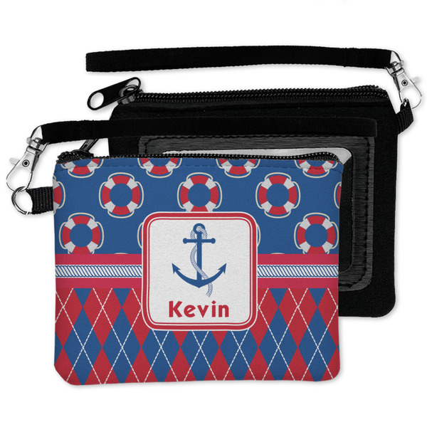 Buoy & Argyle Print Wristlet ID Cases - MAIN