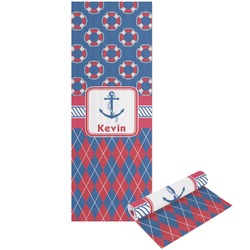 Buoy & Argyle Print Yoga Mat - Printed Front and Back (Personalized)