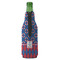 Buoy & Argyle Print Zipper Bottle Cooler - BACK (bottle)