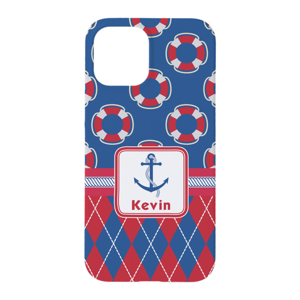 Buoy & Argyle Print iPhone 15 Case - Back