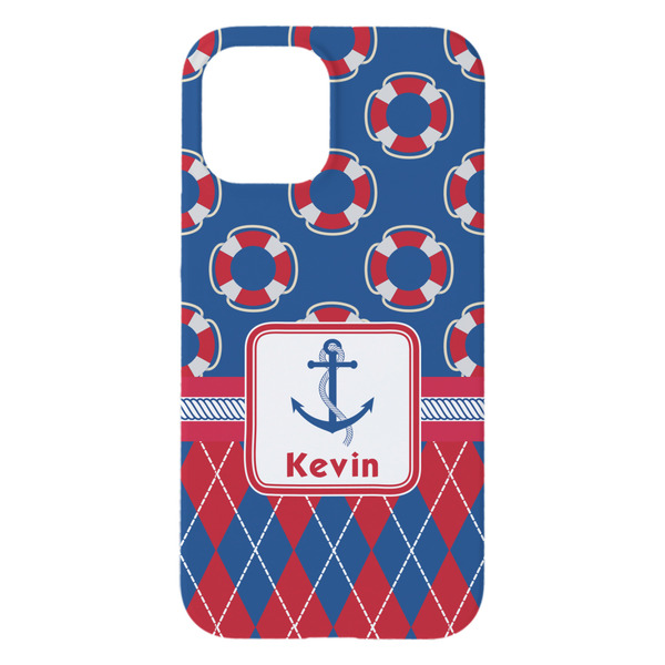 Buoy & Argyle Print iPhone 15 Pro Max Case - Back