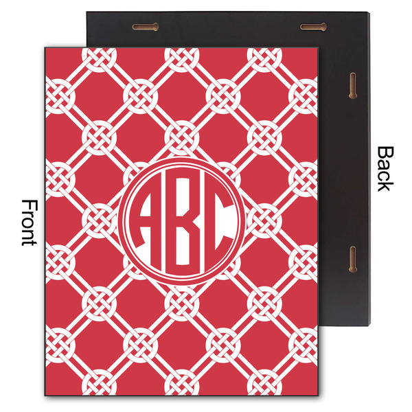 Celtic Knot 11x14 Wood Print - Front & Back View