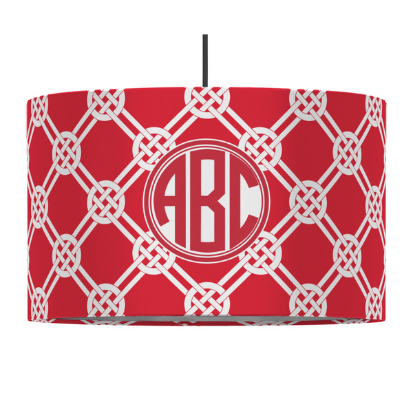 Celtic Knot 12" Drum Lampshade - PENDANT (Fabric)