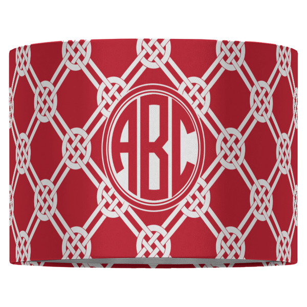 Celtic Knot 16" Drum Lampshade - FRONT (Fabric)