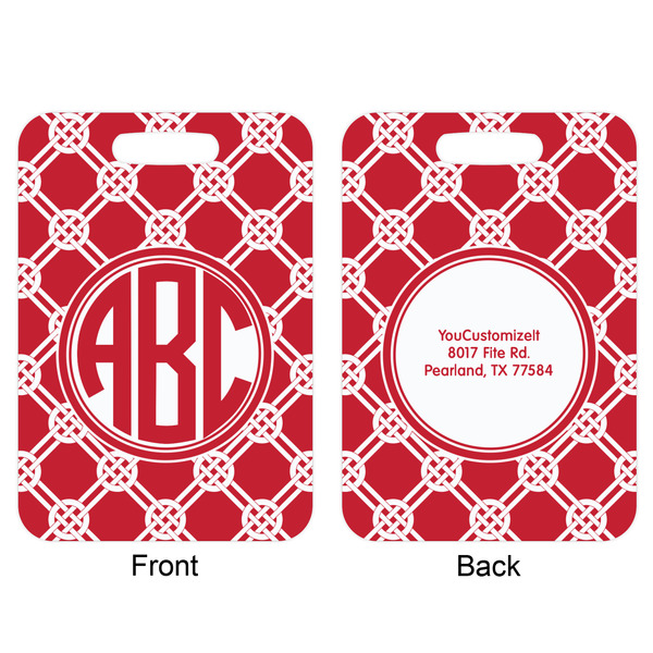 Celtic Knot Aluminum Luggage Tag (Front + Back)