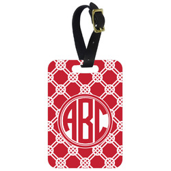 Celtic Knot Metal Luggage Tag w/ Monogram
