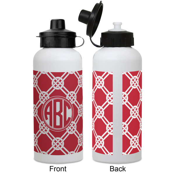 Celtic Knot Aluminum Water Bottle - White APPROVAL