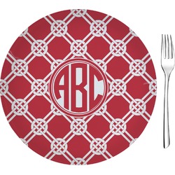 Celtic Knot Glass Appetizer / Dessert Plate 8" (Personalized)