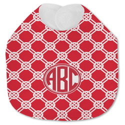 Celtic Knot Jersey Knit Baby Bib w/ Monogram