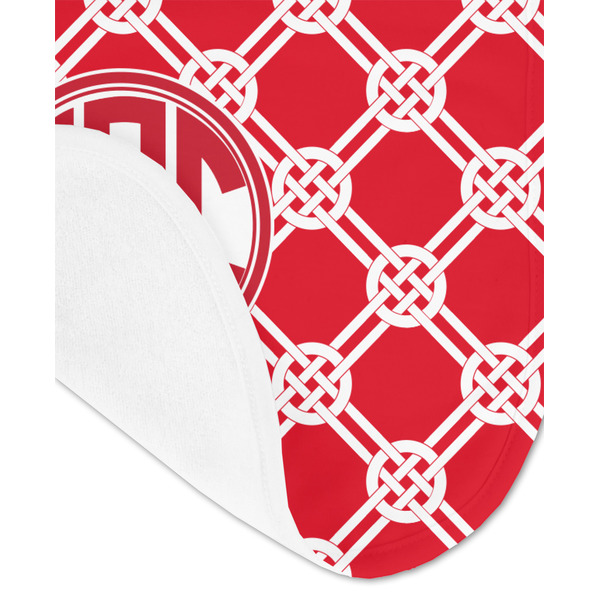 Celtic Knot Baby Bib - AFT detail