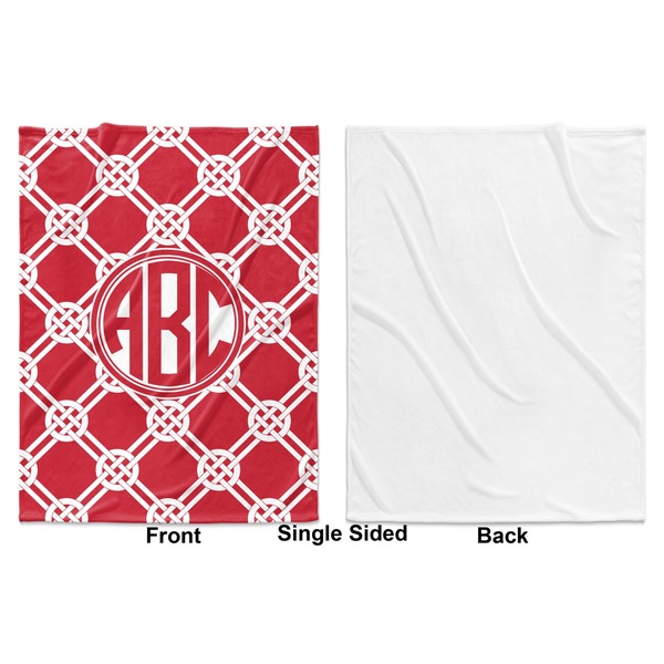 Celtic Knot Baby Blanket (Single Side - Printed Front, White Back)