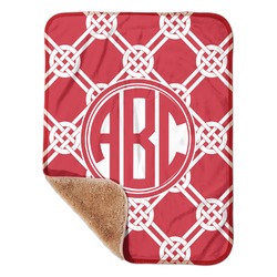 Celtic Knot Sherpa Baby Blanket - 30" x 40" w/ Monograms