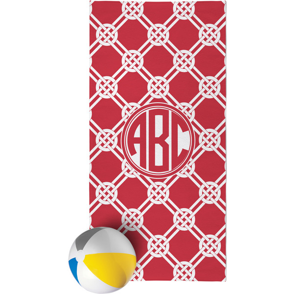 Custom Celtic Knot Beach Towel (Personalized)