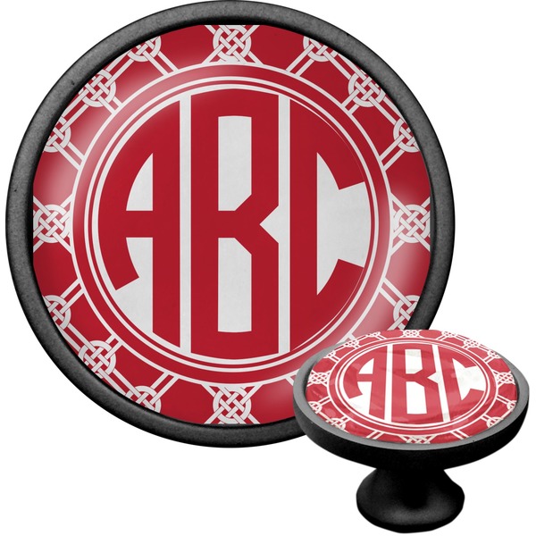 Custom Celtic Knot Cabinet Knob (Black) (Personalized)
