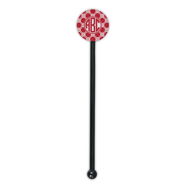 Celtic Knot Black Plastic 5.5" Stir Stick - Round - Single Stick