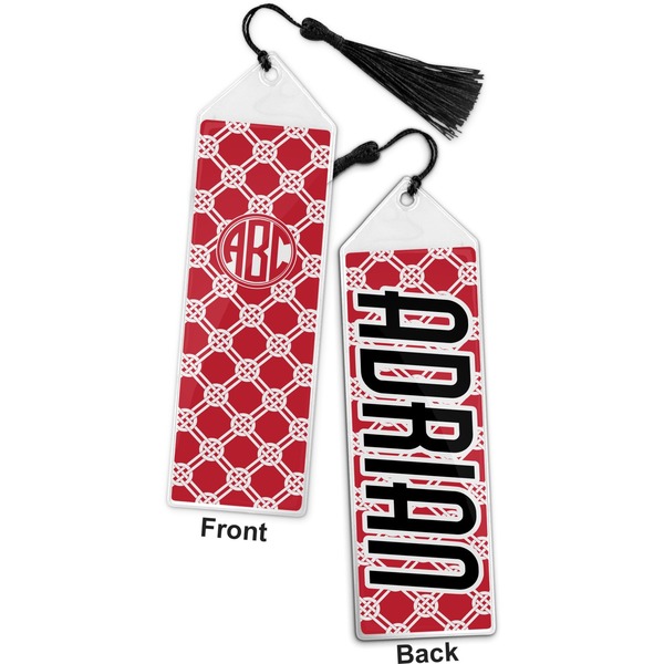 Celtic Knot Bookmark with tassel - Front and Back