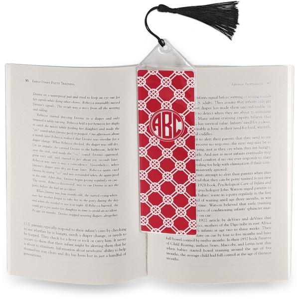 Celtic Knot Bookmark with tassel - In book