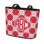 Celtic Knot Bucket Tote w/ Genuine Leather Trim (Personalized)