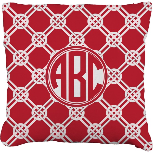 Custom Celtic Knot Faux-Linen Throw Pillow 18" (Personalized)