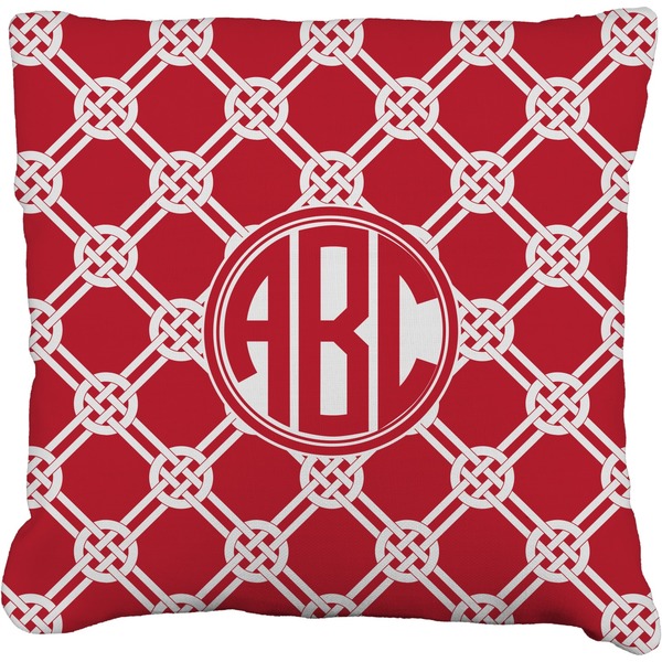 Custom Celtic Knot Faux-Linen Throw Pillow 26" (Personalized)