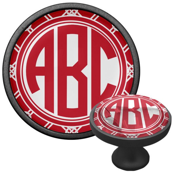 Celtic Knot Cabinet Knob - Black - Multi Angle
