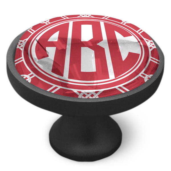 Celtic Knot Cabinet Knob - Black - Side