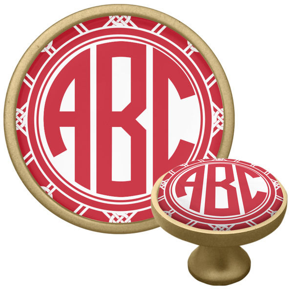 Custom Celtic Knot Cabinet Knob - Gold (Personalized)