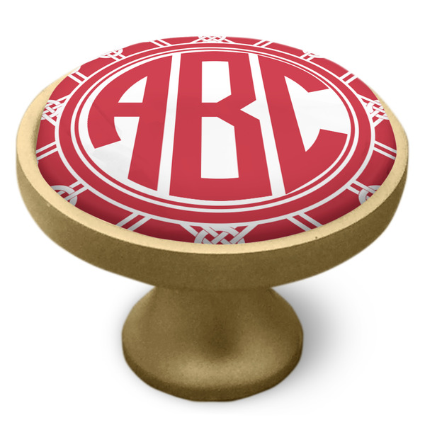 Celtic Knot Cabinet Knob - Gold - Side