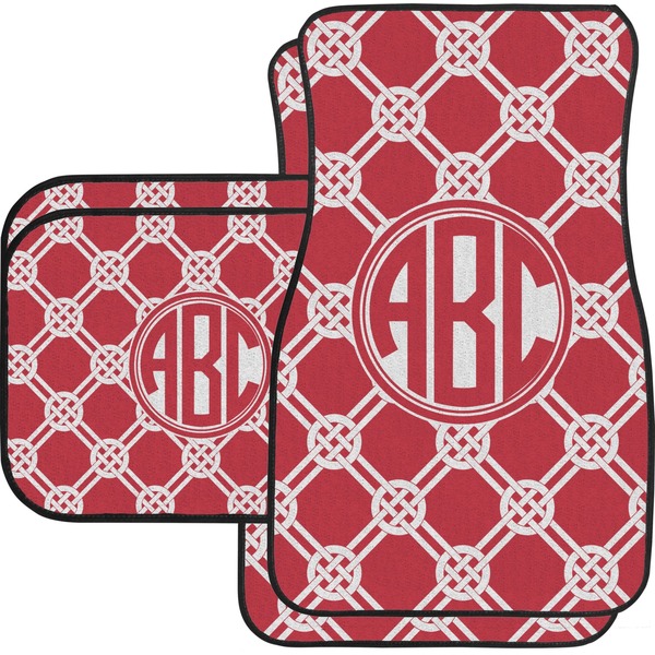 Custom Celtic Knot Car Floor Mats Set - 2 Front & 2 Back (Personalized)