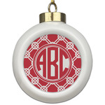 Celtic Knot Ceramic Ball Ornament (Personalized)