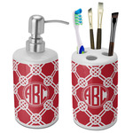 Celtic Knot Ceramic Bathroom Accessories Set (Personalized)
