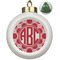 Celtic Knot Ceramic Christmas Ornament - Xmas Tree (Front View)