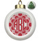 Celtic Knot Ceramic Ball Ornament - Christmas Tree (Personalized)