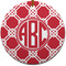 Celtic Knot Round Ceramic Ornament w/ Monogram