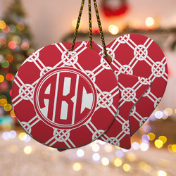 Celtic Knot Ceramic Ornament w/ Monogram