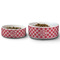 Celtic Knot Ceramic Dog Bowls - Size Comparison