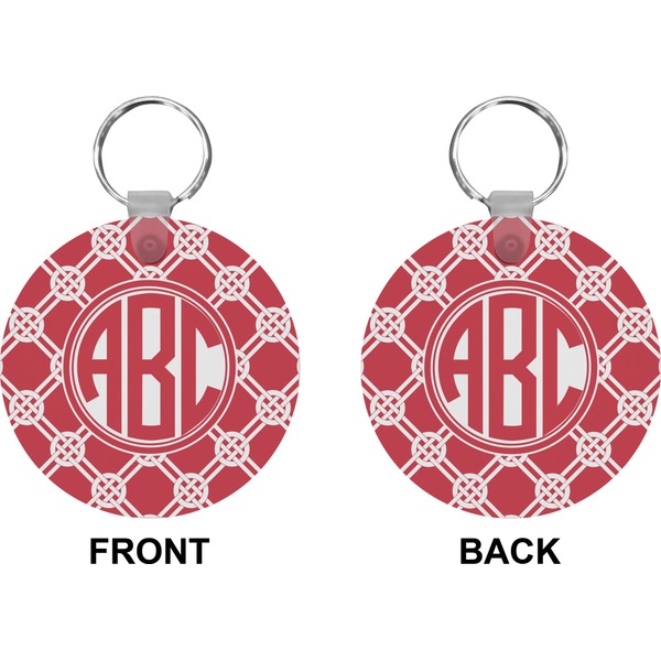 Celtic Knot Circle Keychain (Front + Back)