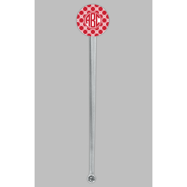 Celtic Knot Clear Plastic 7" Stir Stick - Round - Single Stick