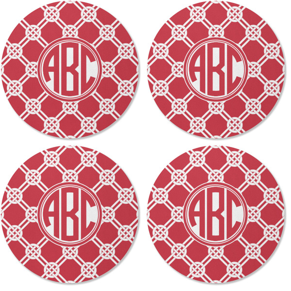 Celtic Knot Coaster Round Rubber Back - Apvl