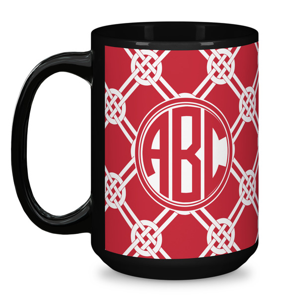 Celtic Knot Coffee Mug - 15 oz - Black